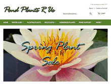 Tablet Screenshot of pondplantsrus.com
